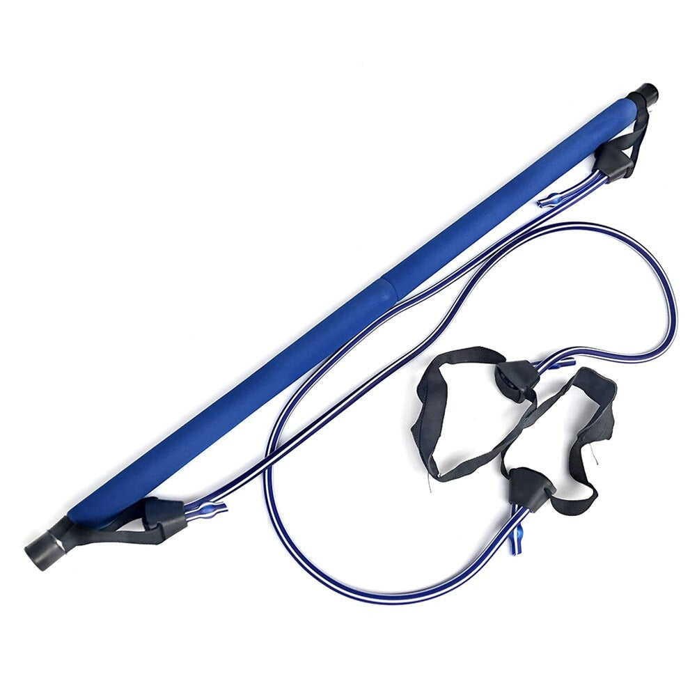 Pilates Squat Resistance Bar with Bands - Buyerana