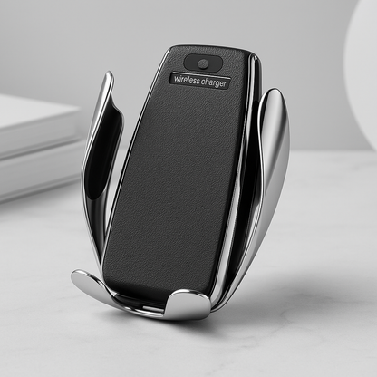 Fast Wireless Car Charger with Auto-Clamp - Buyerana