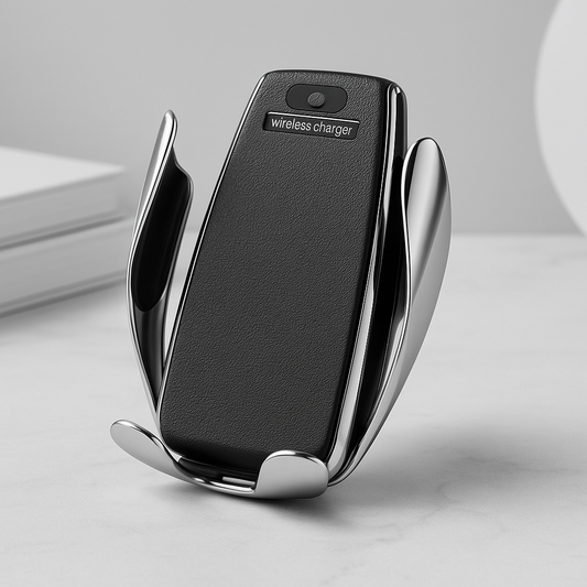 Fast Wireless Car Charger with Auto-Clamp - Buyerana
