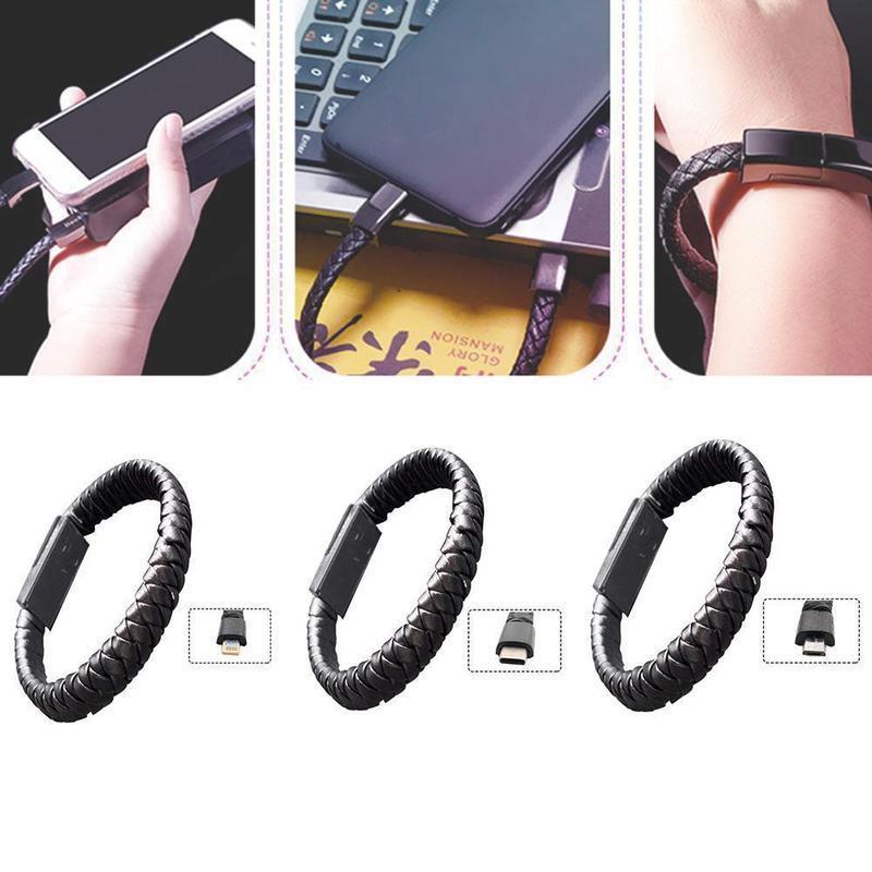USB Bracelet Charger – Leather Design - Buyerana