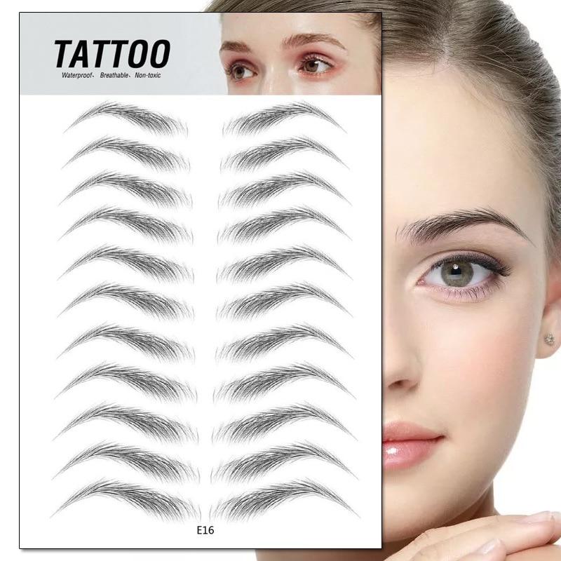 4D Waterproof Eyebrow Tattoo Stickers - Buyerana