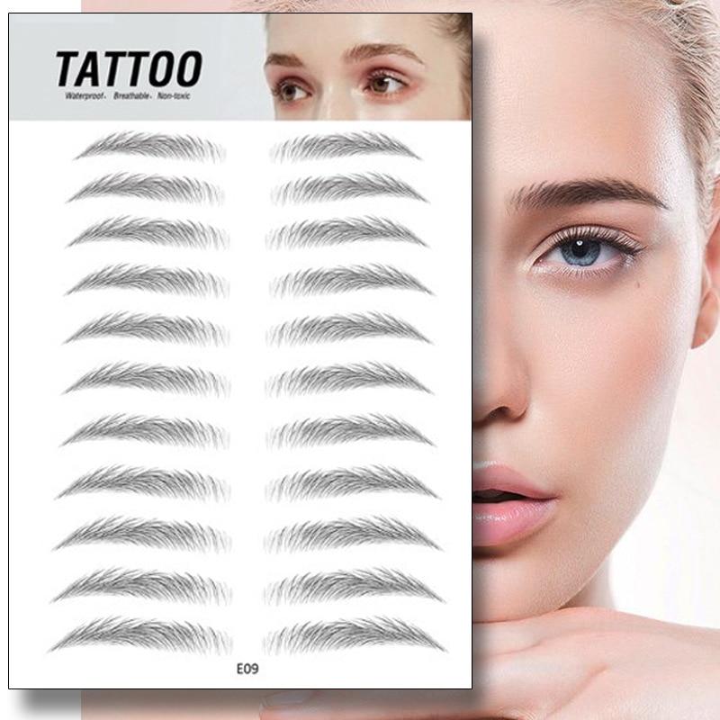 4D Waterproof Eyebrow Tattoo Stickers - Buyerana