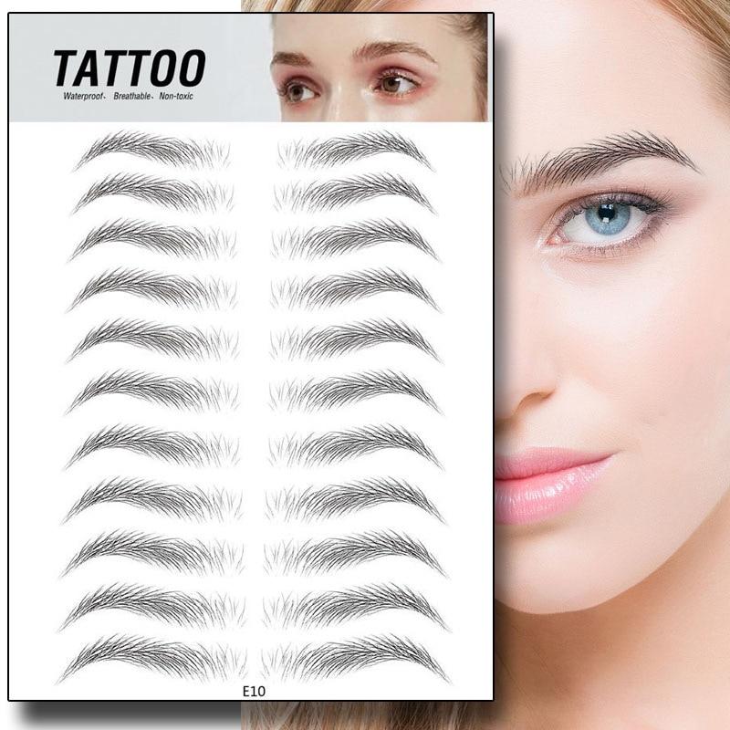 4D Waterproof Eyebrow Tattoo Stickers - Buyerana