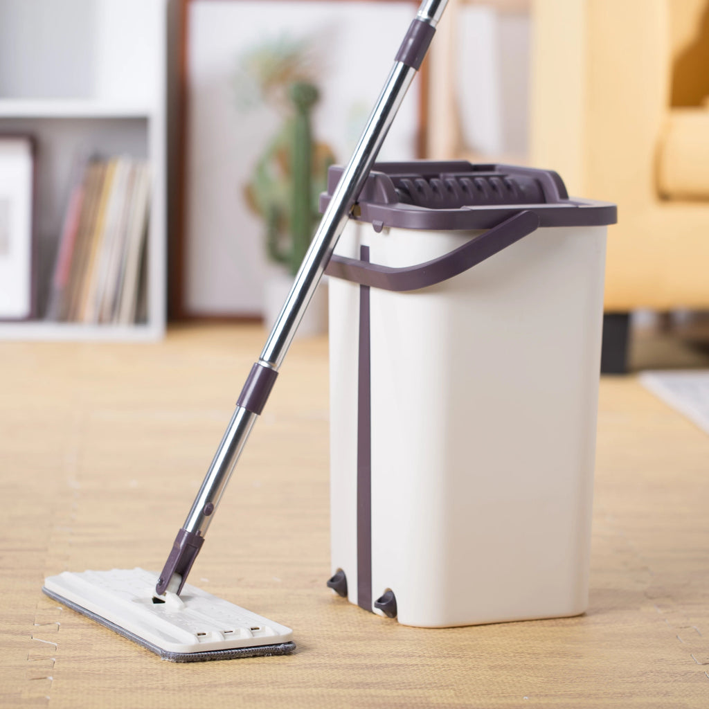Hands-Free Flat Mop & Bucket Set - Buyerana
