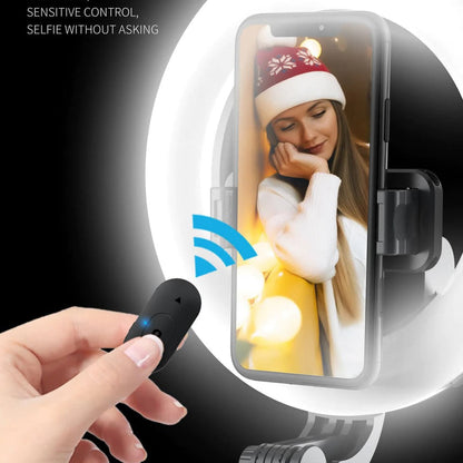 Portable 4-in-1 Selfie Stick with Tripod & LED - Buyerana