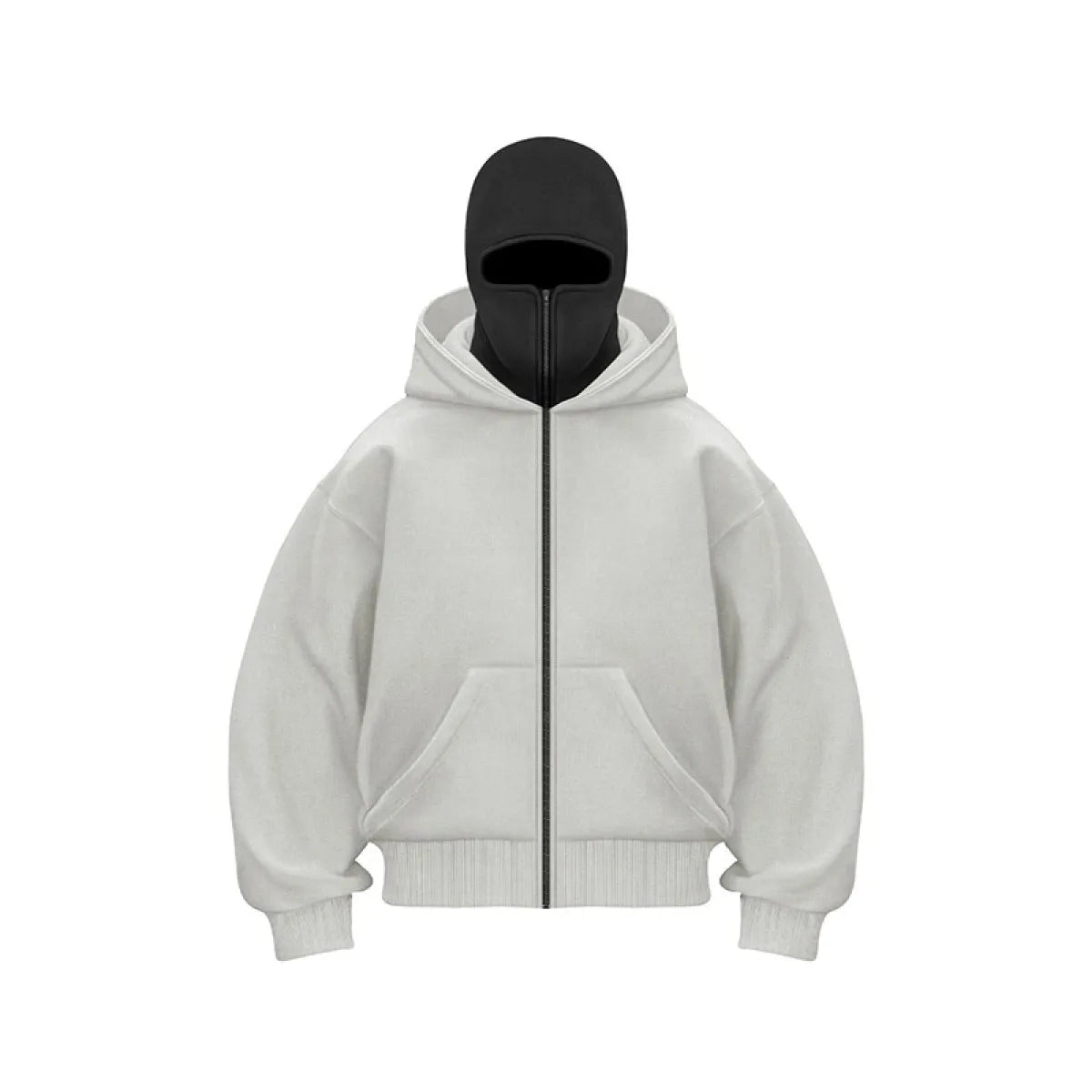 Fleece-lined Double Hooded Sweater - Buyerana