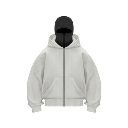 Fleece-lined Double Hooded Sweater - Buyerana