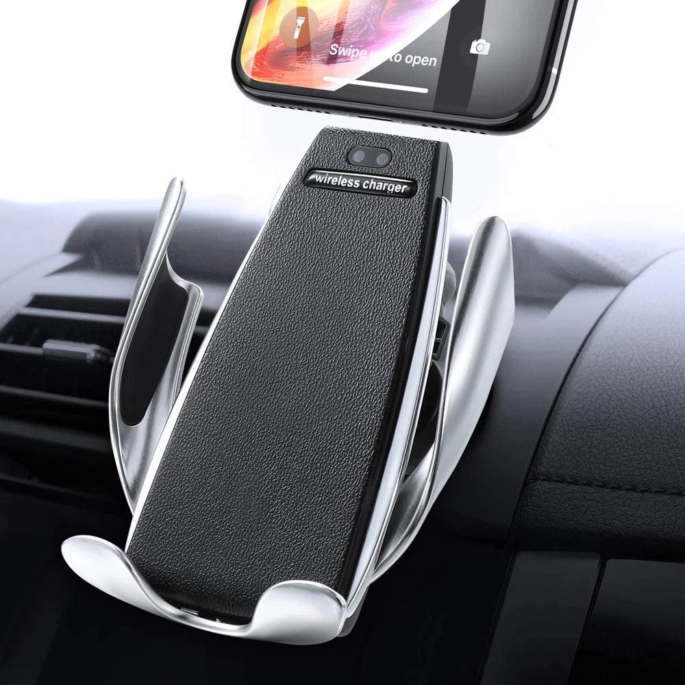 Fast Wireless Car Charger with Auto-Clamp - Buyerana