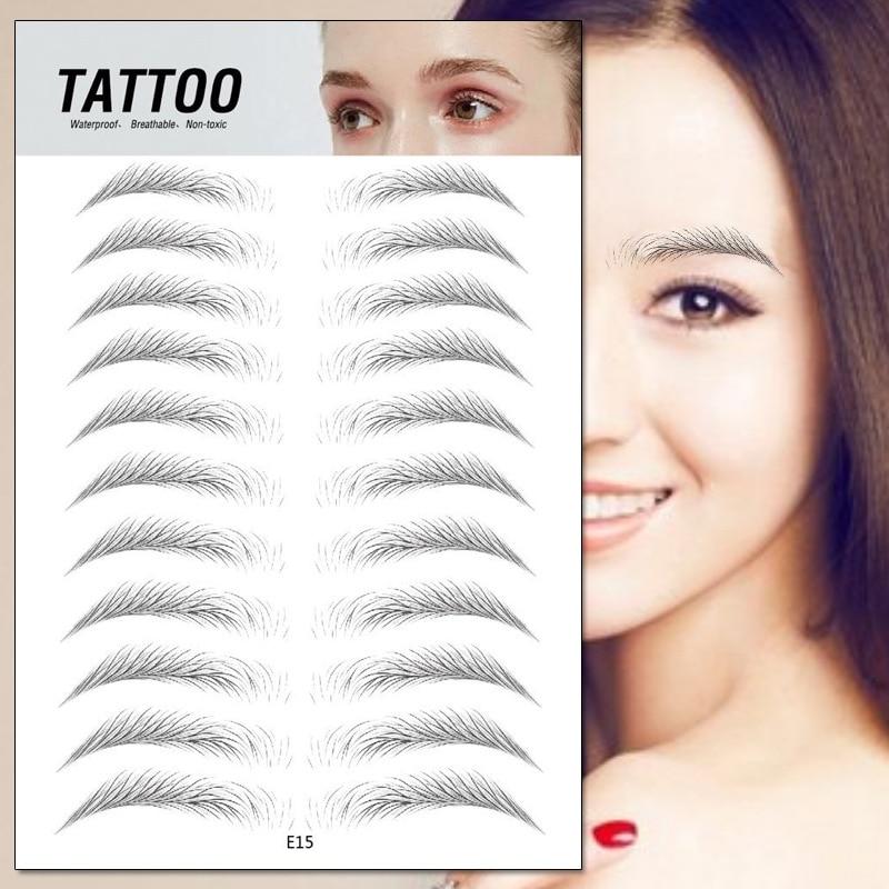 4D Waterproof Eyebrow Tattoo Stickers - Buyerana