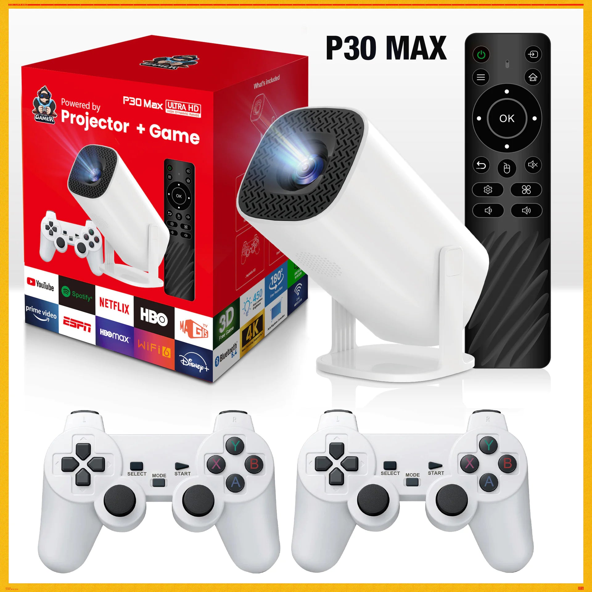 Portable Wireless HD Game Projector - Buyerana