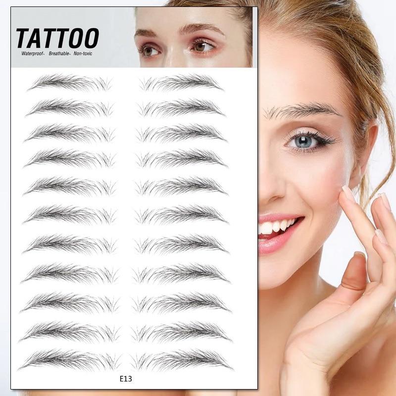 4D Waterproof Eyebrow Tattoo Stickers - Buyerana