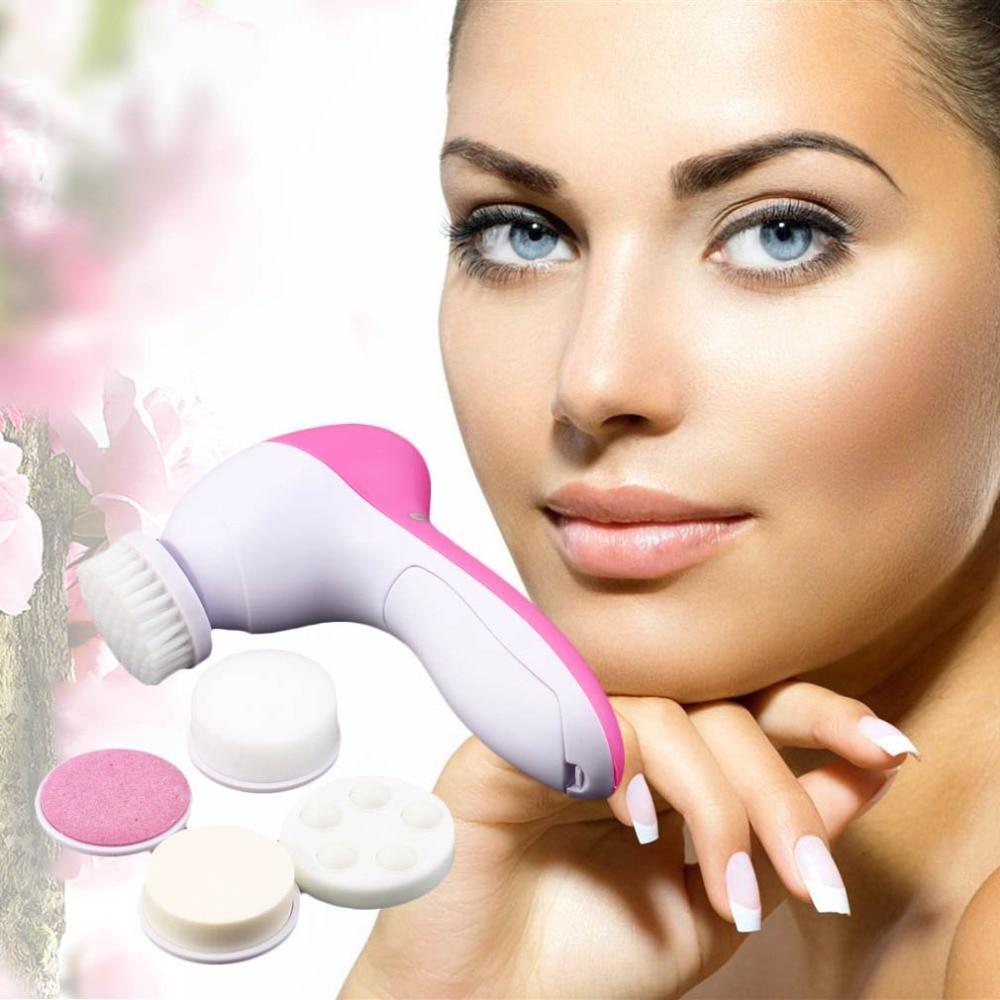 5 in 1 Electric Facial Cleansing Brush Set - Buyerana