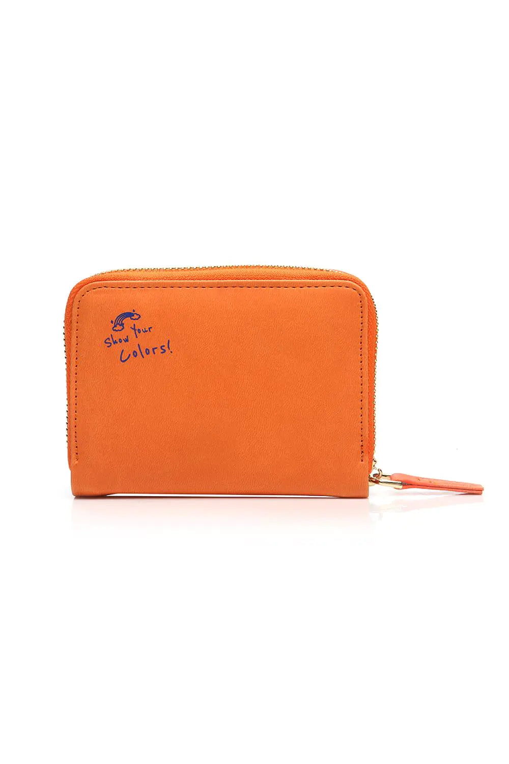 Case Look Women's Orange Wallet with Slogan Juno Sky 01 - Buyerana