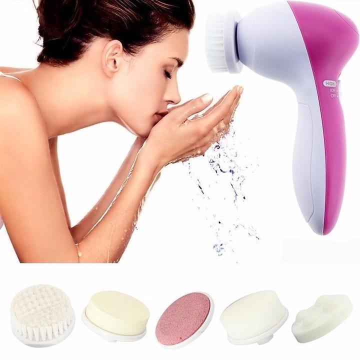 5 in 1 Electric Facial Cleansing Brush Set - Buyerana