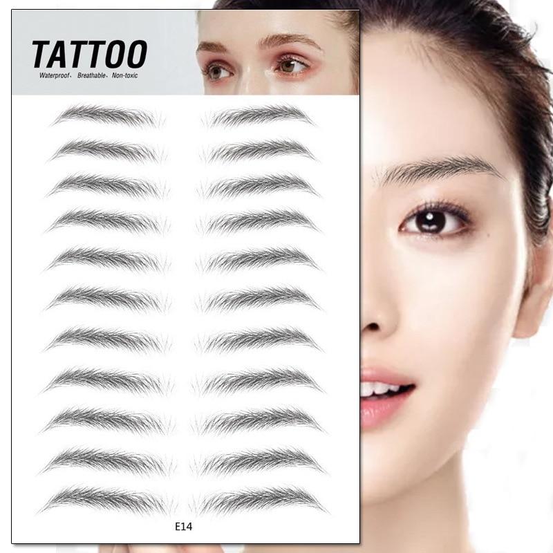 4D Waterproof Eyebrow Tattoo Stickers - Buyerana